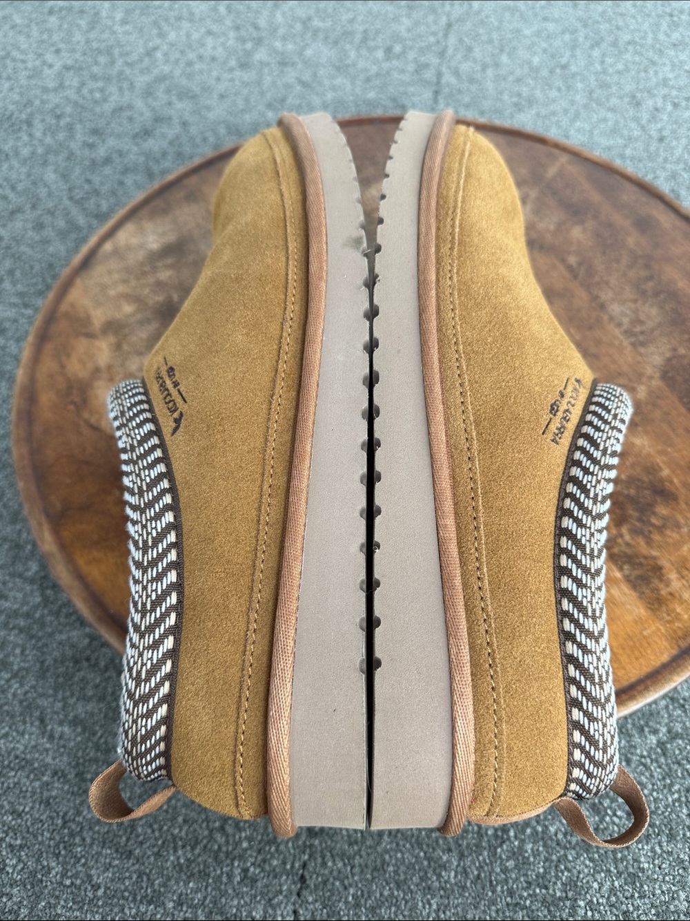 Koolaburra Ugg Slippers Wm 11 Burree Chestnut/Tan Suede Slip-On Clog Shoe - Picture 9 of 13